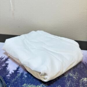 SIJO Full/Queen Flat Sheet 100% Organic Linen Bright White made in France